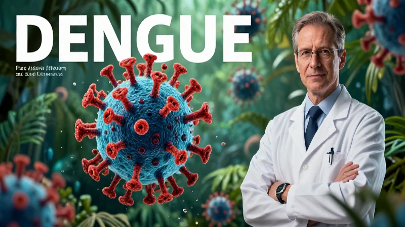 Científico médico profesional ilustra virus del dengue