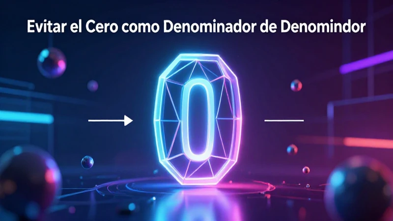 Evitar el cero en el denominador es crucial