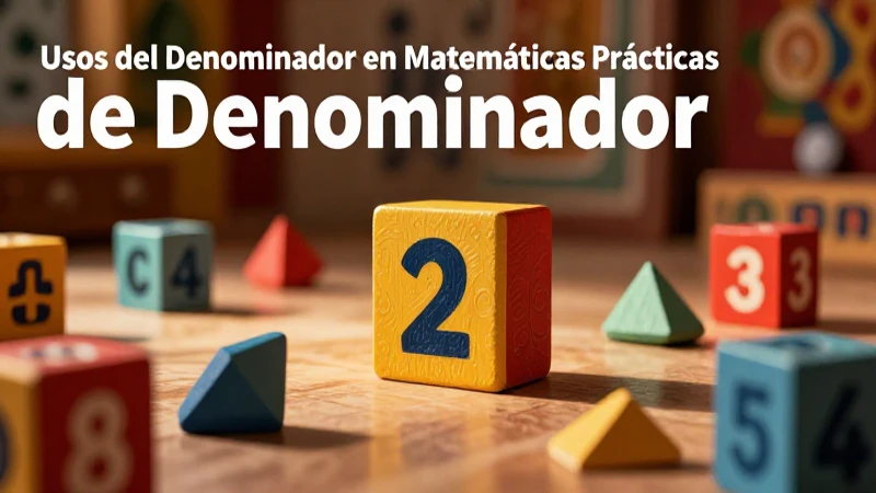 Cubierta educativa sobre conceptos de denominadores