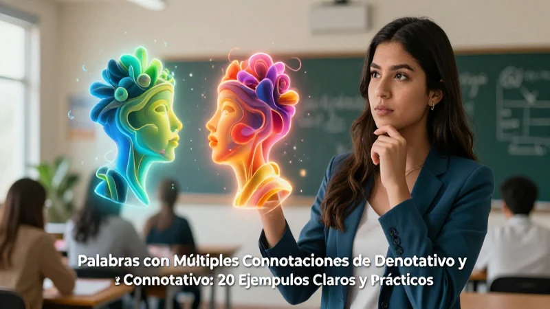 Denotativo y Connotativo: 20 Ejemplos Claros y Prácticos 7 Palabras con múltiples sentidos