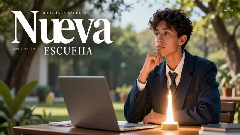 Estudiante moderno, símbolo de conocimiento educativo