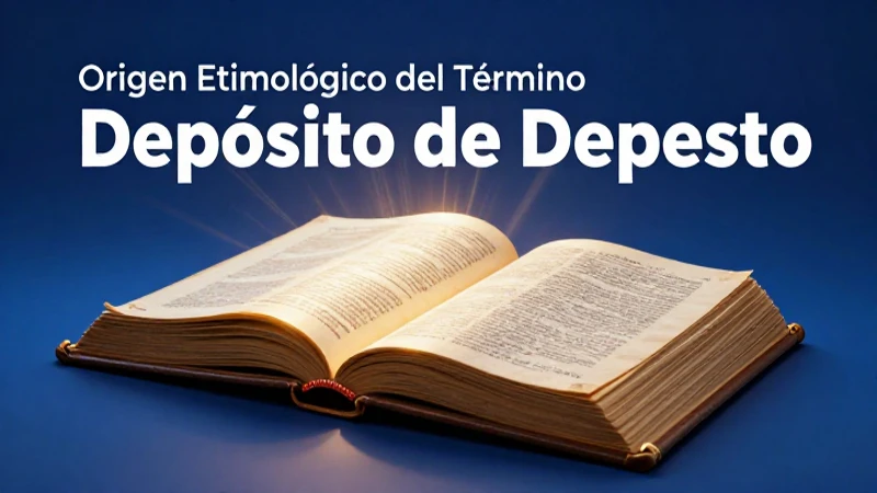 Visual etimológico: Definición conceptual de Depósito