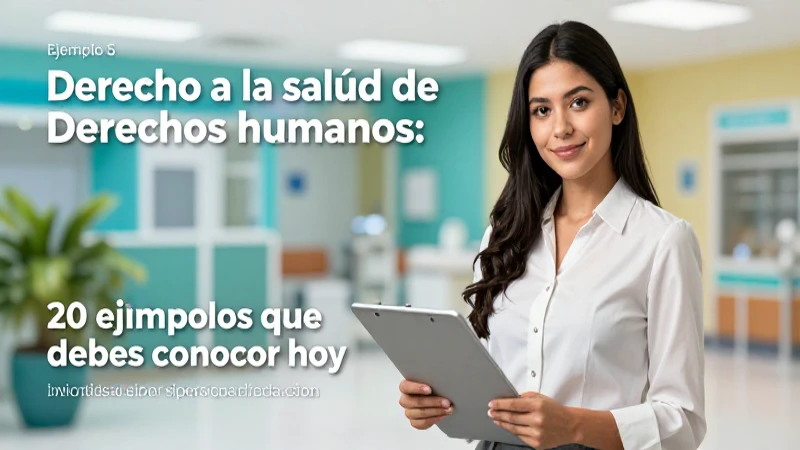 Derechos humanos: 20 ejemplos de salud