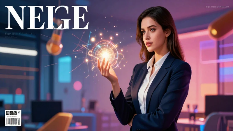 Joven profesional con luz del conocimiento