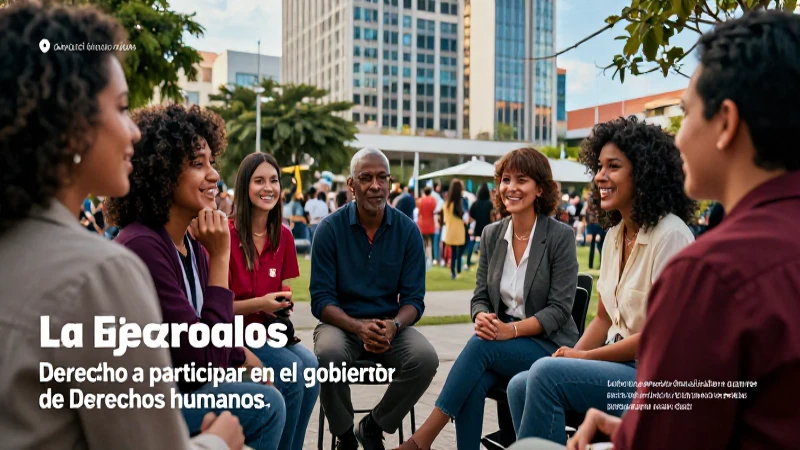 Participación ciudadana activa en el gobierno