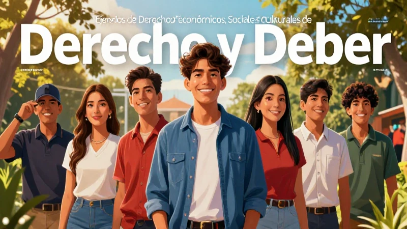 Derecho y Deber: 40 Ejemplos Clave para Conocerlos 7 Revista vibrante sobre derechos económicos y culturales