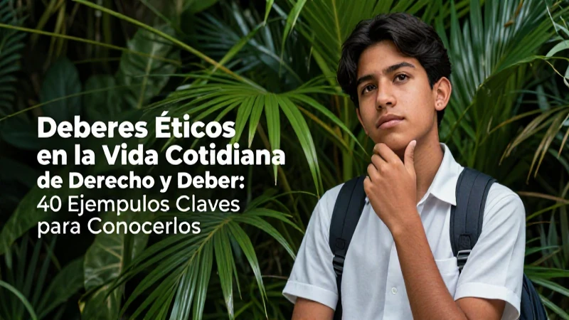 Derecho y Deber: 40 Ejemplos Clave para Conocerlos 17 Estudiante mexicano ilustra deberes éticos cotidianos