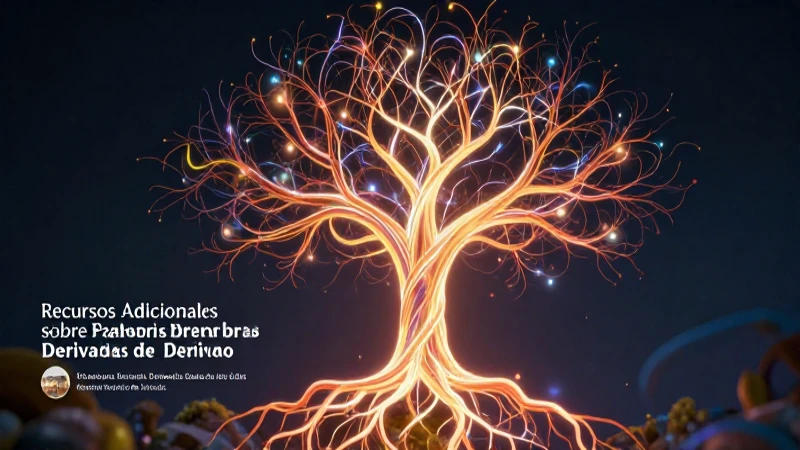 Derivado: 100 Ejemplos de Palabras Derivadas Esenciales 9 Árbol conceptual en vibrante modernidad