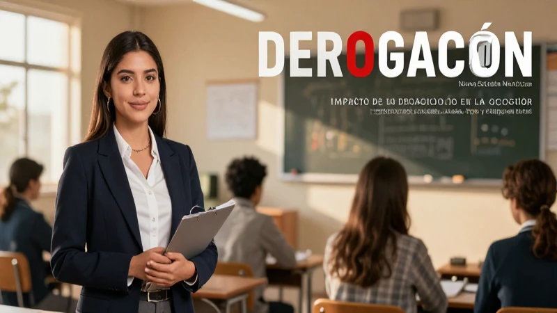 Derogación: el impacto social en educación