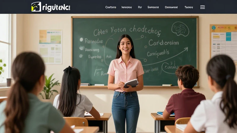 Educador mexicano liderando una clase vibrante