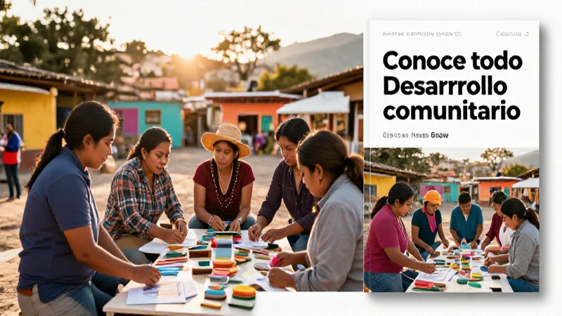 Conoce todo sobre desarrollo comunitario en nuestro nuevo libro 3 Actores en Conoce promueven el desarrollo comunitario