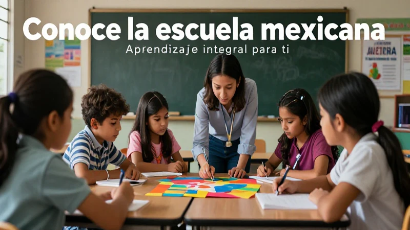 Conoce la escuela mexicana: aprendizaje integral para ti 4 Aula mexicana moderna y vibrante con aprendizaje integral