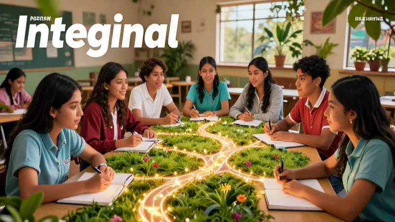 Conoce el camino al desarrollo integral: consejos y herramientas 3 Ilustración vibrante de desarrollo educativo mexicano