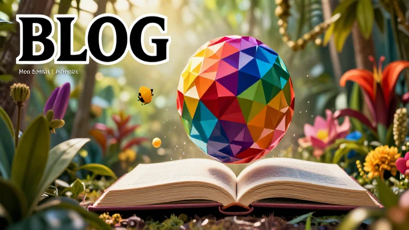 Es un diseño de blog educativo vibrante y profesional