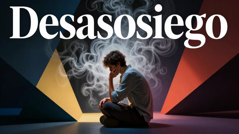 Desasosiego: Definición, importancia y concepto esencial 7 Ilustración abstracta sobre el desasosiego existencial