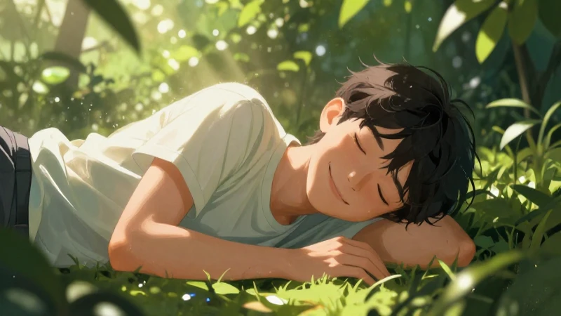 Podrías explicarme qué es el descanso y su concepto esencial 7 Joven descansa pacíficamente en la naturaleza