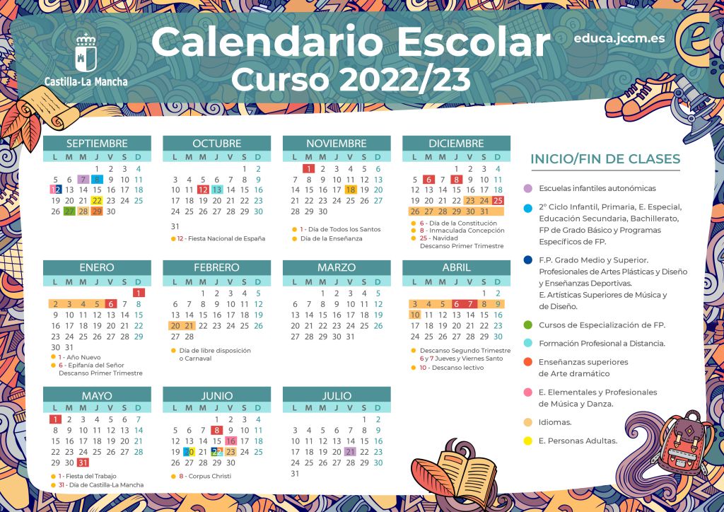 descarga el calendario escolar 2022 2023 en formato pdf