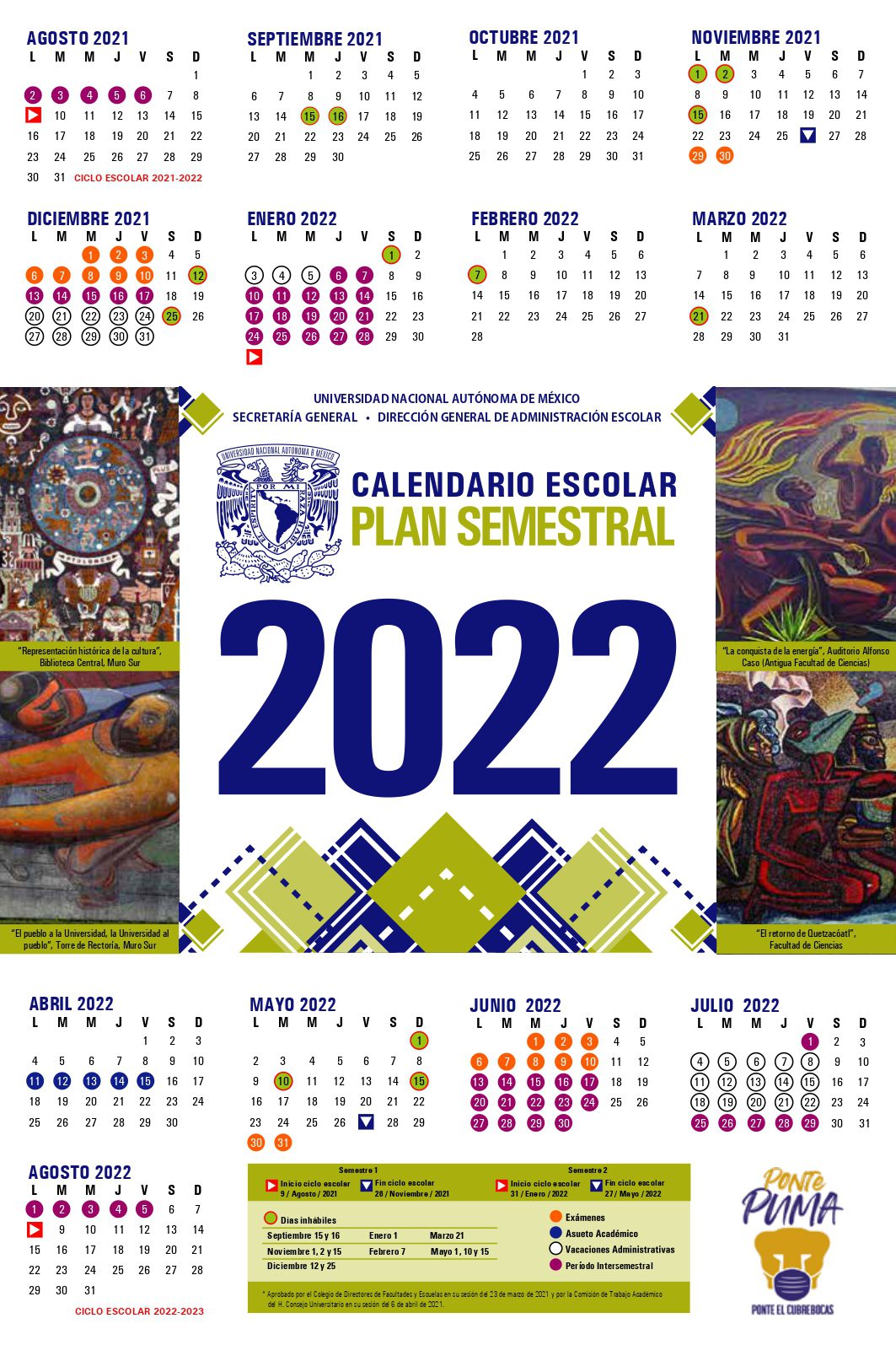 descarga gratis el calendario escolar 2022 en formato pdf