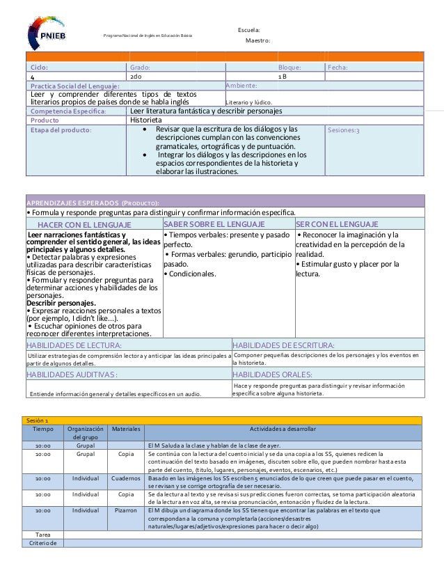 descarga gratis las conoce planeaciones de ingles secundaria