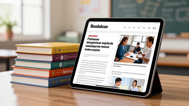 Tablet educativa sobre libros en aula mexicana