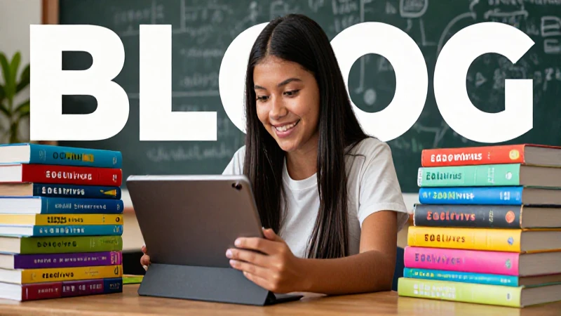 Estudiante sonriente aprende con tecnología moderna
