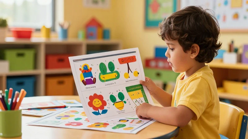 Niño mexicano aprendiendo en aula vibrante