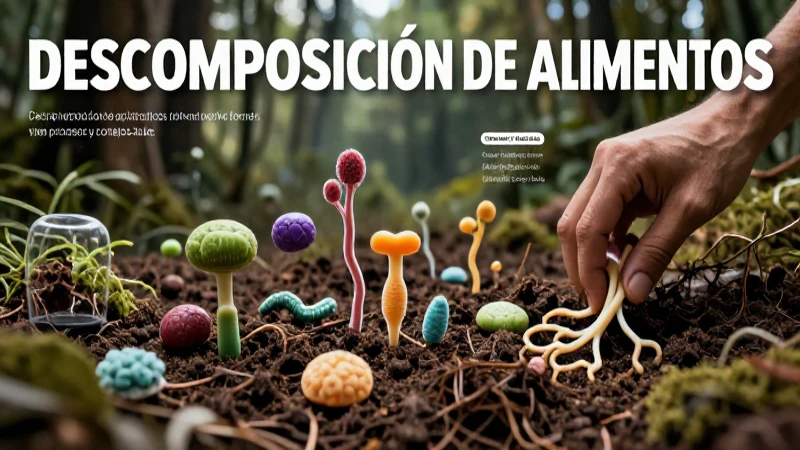 Importancia y procesos de la descomposición alimentaria