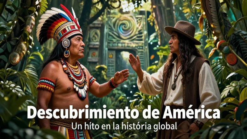 Encuentro indígena con explorador