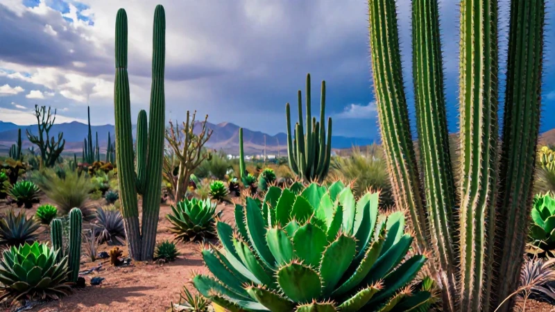 Desiertos: Tipos, Características y Fauna y Flora Esencial 5 Ilustración hiperrealista de desierto vibrante