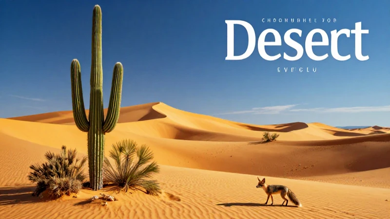 Desiertos: Tipos, Características y Fauna y Flora Esencial 9 Desierto dinámico: cactus, zorro, dunas doradas