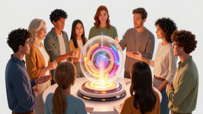 Profesionales colaboran en prototipo innovador y vibrante