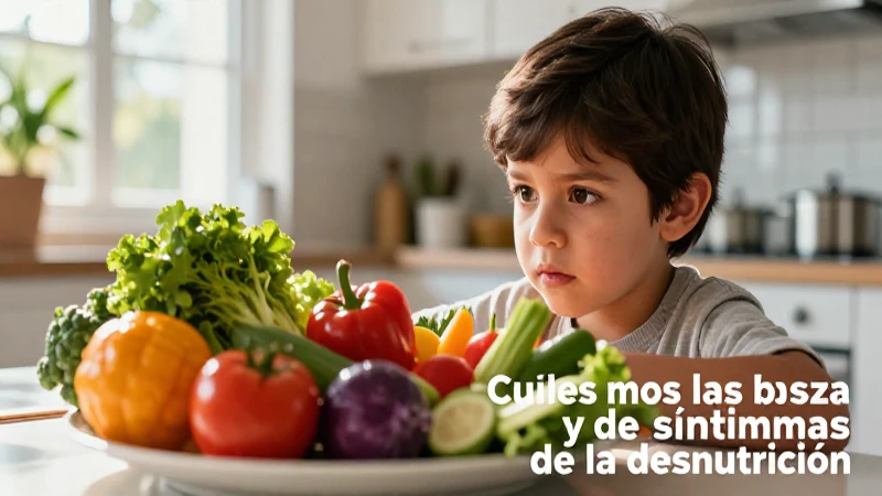 Cuáles son las causas y síntomas de la desnutrición 3 Fotografía vibrante de un niño con verduras frescas