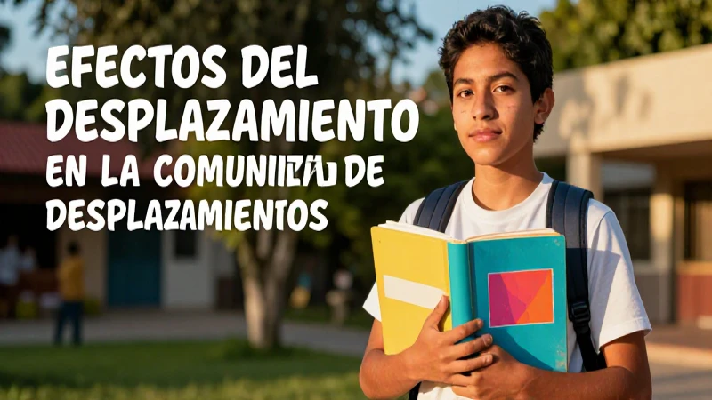 Desplazamiento, educación y comunidad mexicana ilustrados