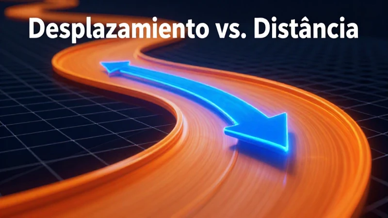 Diferencias clave entre desplazamiento y distancia