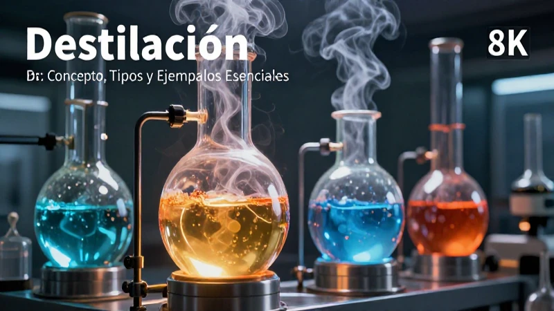 Destilación: ejemplos, tipos y conceptos esenciales
