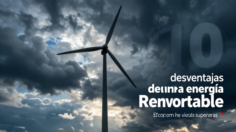 Conoce 10 desventajas de renovables y soluciones