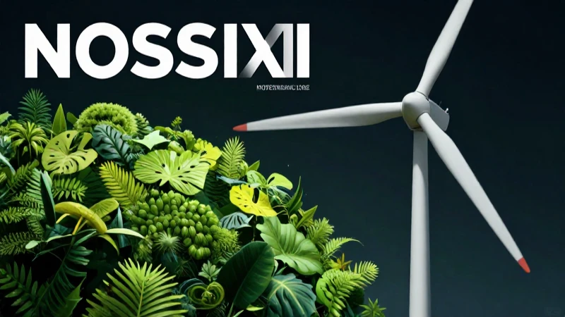 Aerogenerador moderno en ecosistema natural vibrante