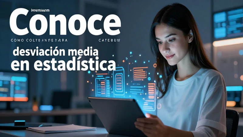Conoce cómo calcular y entender la desviación media en estadística 4 Conceptos estadísticos visuales de aprendizaje