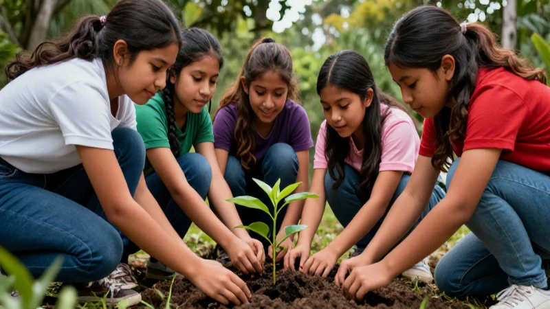 Mexicanos plantan un árbol en la naturaleza