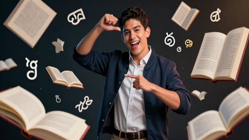 Quieres 50 ejemplos de determinantes posesivos para aprender 23 Estudiante mexicano moderno rodeado de símbolos abstractos