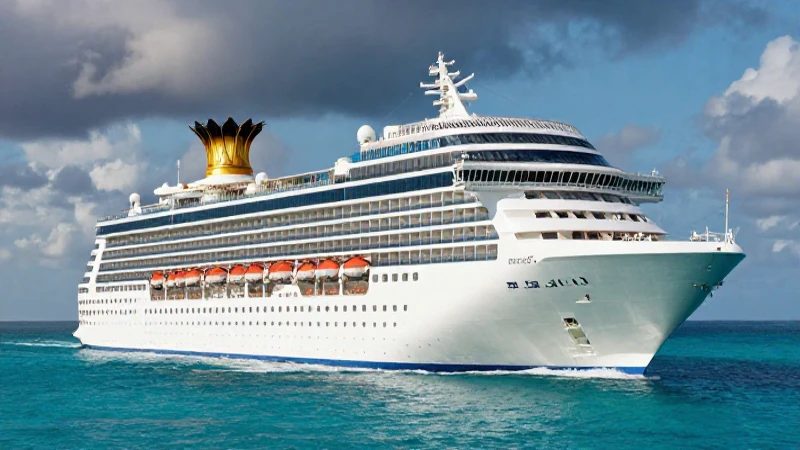 Crucero de lujo en aguas turquesas vívidas