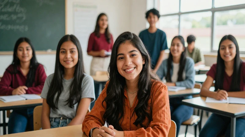 Transforma la educación con el método revolucionario de Díaz Barriga: la nueva escuela mexicana 4 Estudiantes mexicanos felices en clase moderna