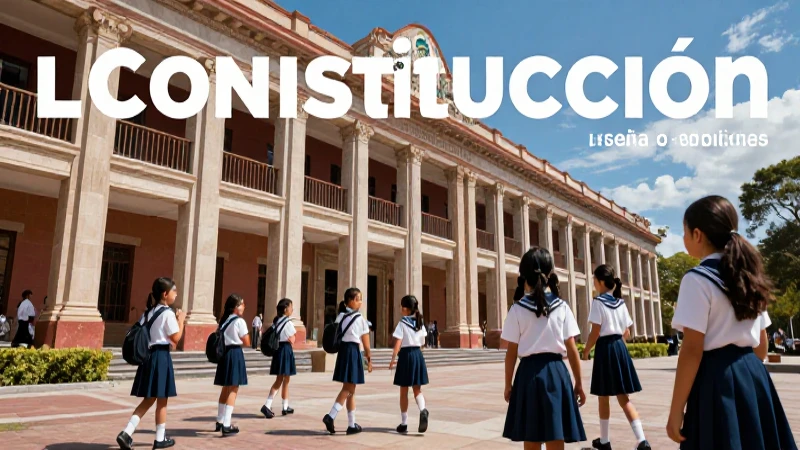 Visitas escolares enseñan la Constitución en México