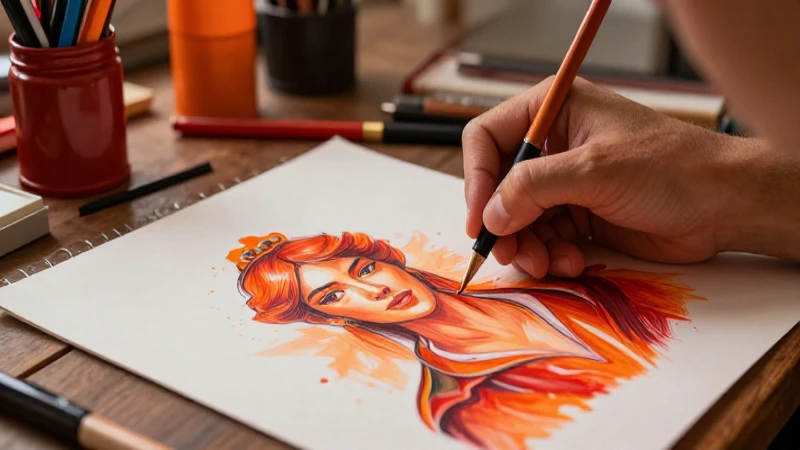 Cómo dibujar con colores cálidos vibrantes