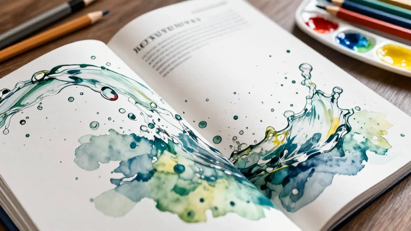 Dibuja agüita con realismo: paso a paso y secretos del dibujo acuático 6 Pintura acuarela hiperrealista y dinámica
