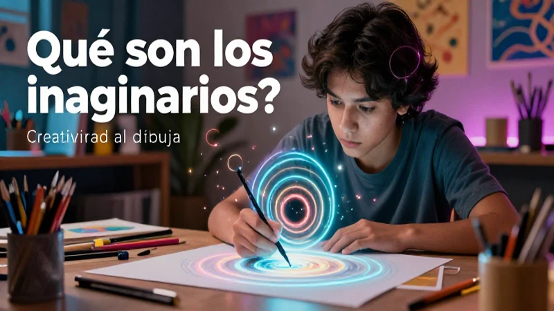 Creatividad dibujando círculos imaginarios