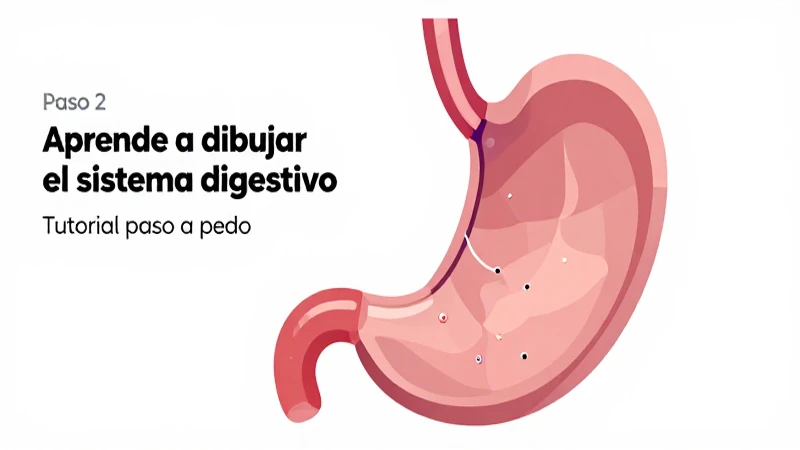 Dibujar el estómago del sistema digestivo