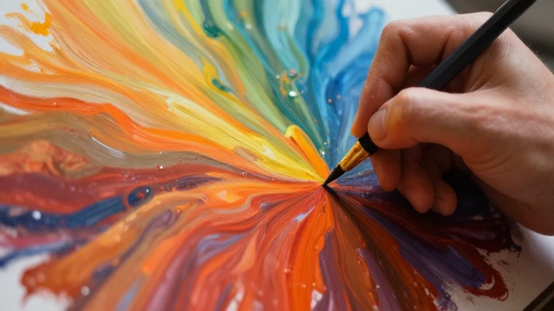 Colores cálidos y fríos para un arte vibrante