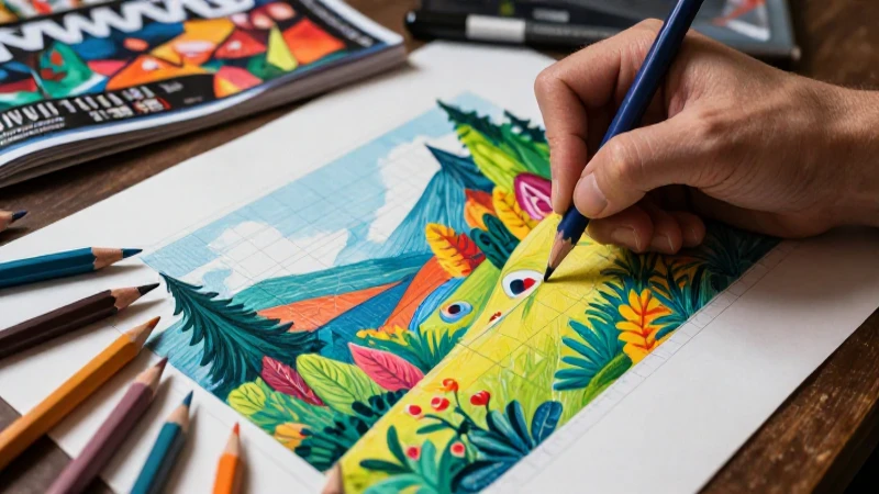 Domina la técnica de los dibujos con cuadritos y desata tu creatividad 4 Arte creativo con técnica de cuadrícula