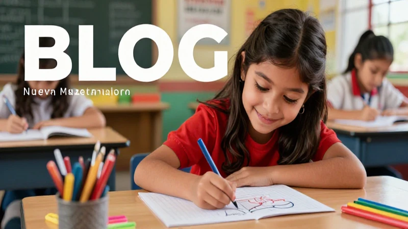 Domina la técnica de los dibujos con cuadritos y desata tu creatividad 3 Ilustración vibrante de estudiante mexicano aprendiendo